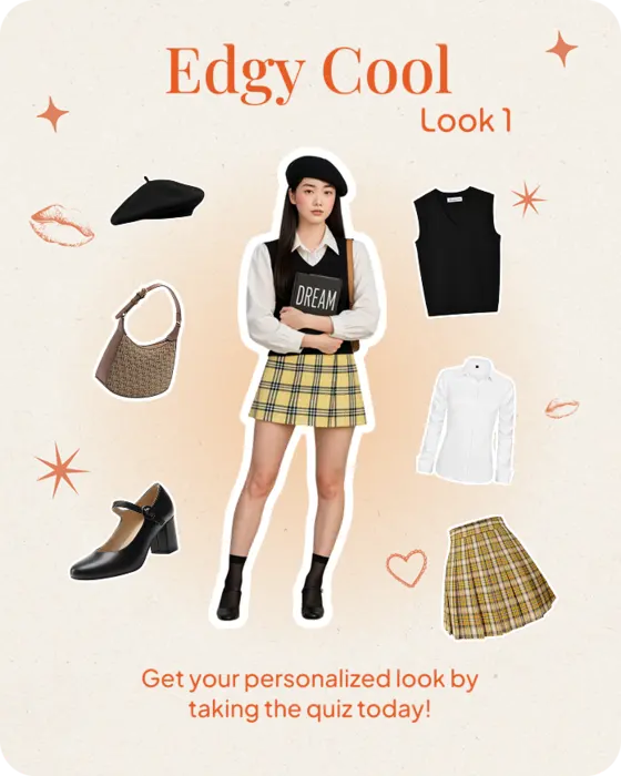 Preview collage of Edgy Cool look